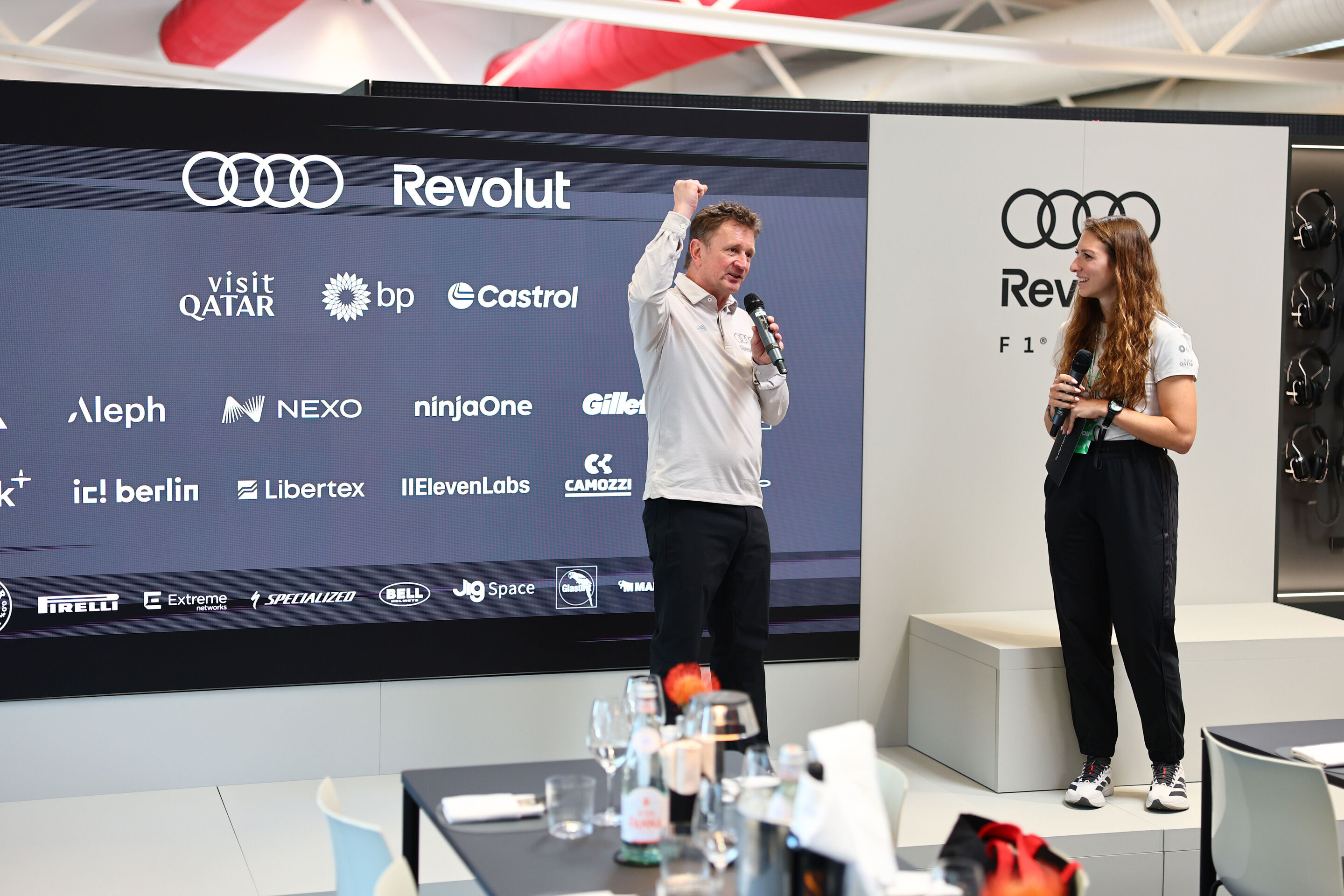 2026 Grand Prix de Barcelona - Guests - BARCELONA, SPAIN - JUNE 13: Allan McNish, Racing Director of Audi F1 Team makes a Paddock Club appearance prior to final practice ahead of the F1 Grand Prix of Barcelona-Catalunya at Circuit de Barcelona-Catalunya...