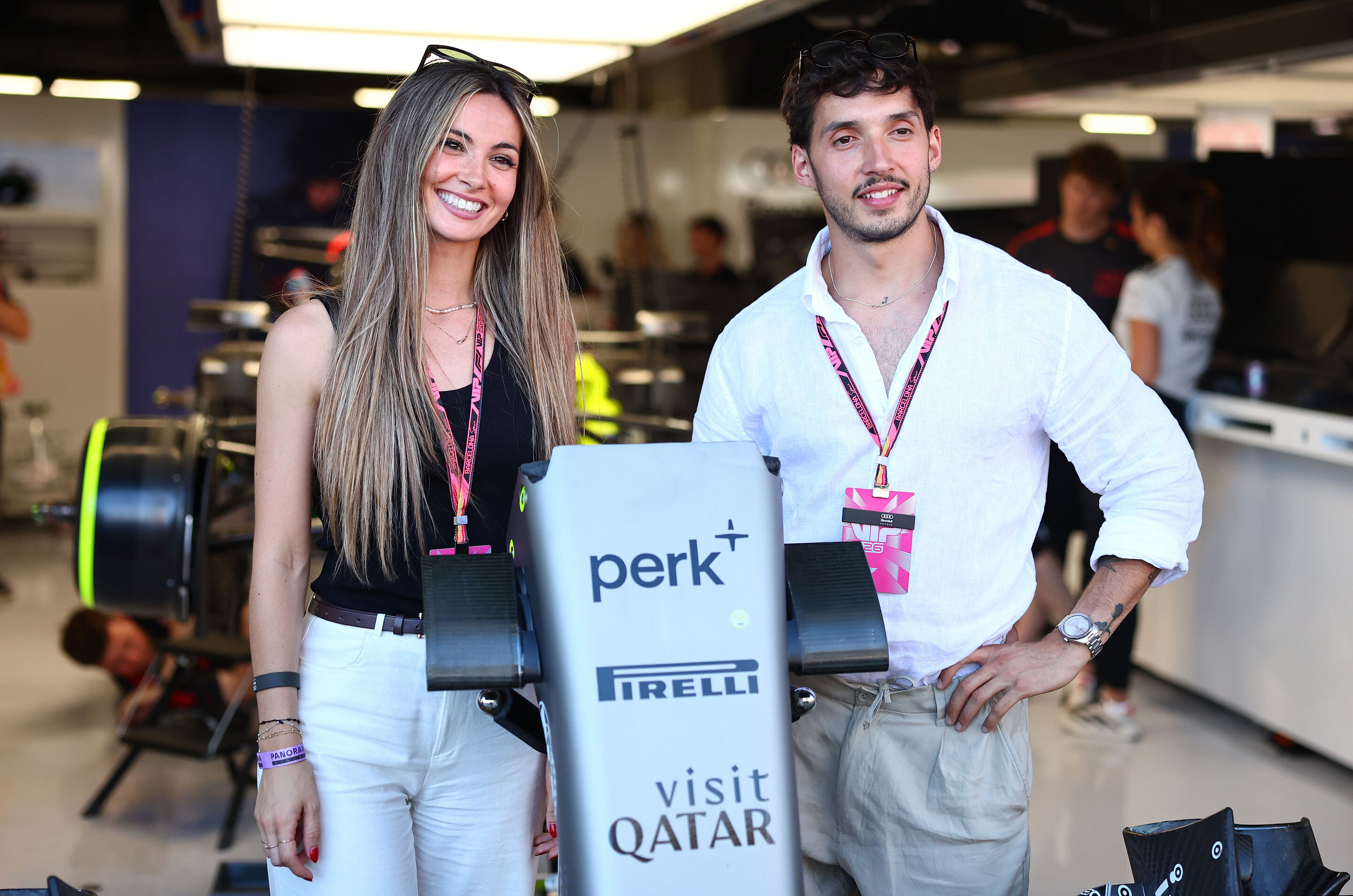2026 Grand Prix de Barcelona - Guests - BARCELONA, SPAIN - JUNE 13: Audi F1 Team guests in the Pitlane during qualifying ahead of the F1 Grand Prix of Barcelona-Catalunya at Circuit de Barcelona-Catalunya on June 13, 2026 in Barcelona, Spain. (Photo by...