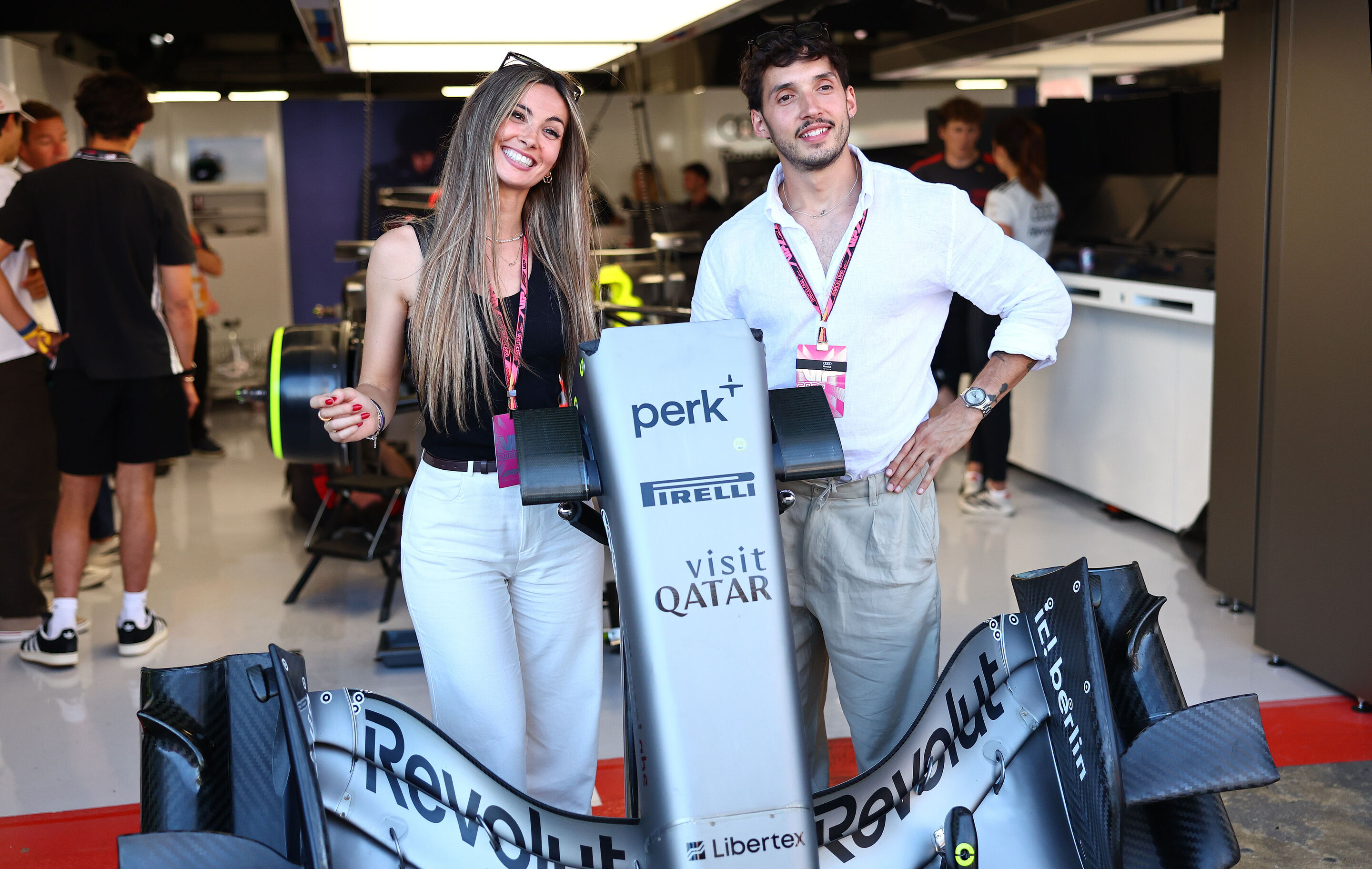 2026 Grand Prix de Barcelona - Guests - BARCELONA, SPAIN - JUNE 13: Audi F1 Team guests in the Pitlane during qualifying ahead of the F1 Grand Prix of Barcelona-Catalunya at Circuit de Barcelona-Catalunya on June 13, 2026 in Barcelona, Spain. (Photo by...