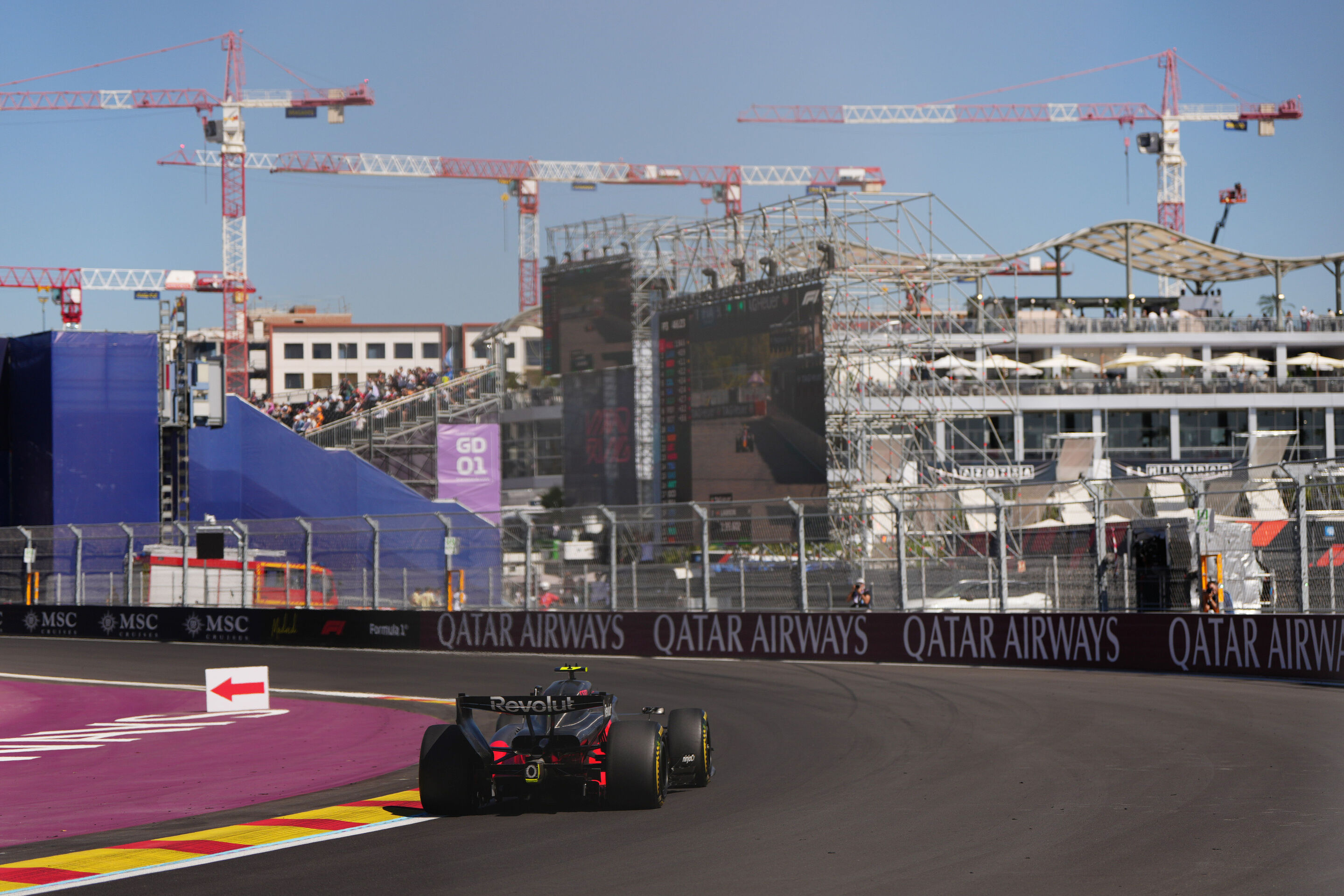 2026 Spanish Grand Prix - Saturday - MADRID, SPAIN - SEPTEMBER 12: Gabriel Bortoleto of Brazil driving the (5) Audi F1 Team R26 on track during final practice ahead of the F1 Grand Prix of Spain at Madring on September 12, 2026 in Madrid, Spain. (Photo...
