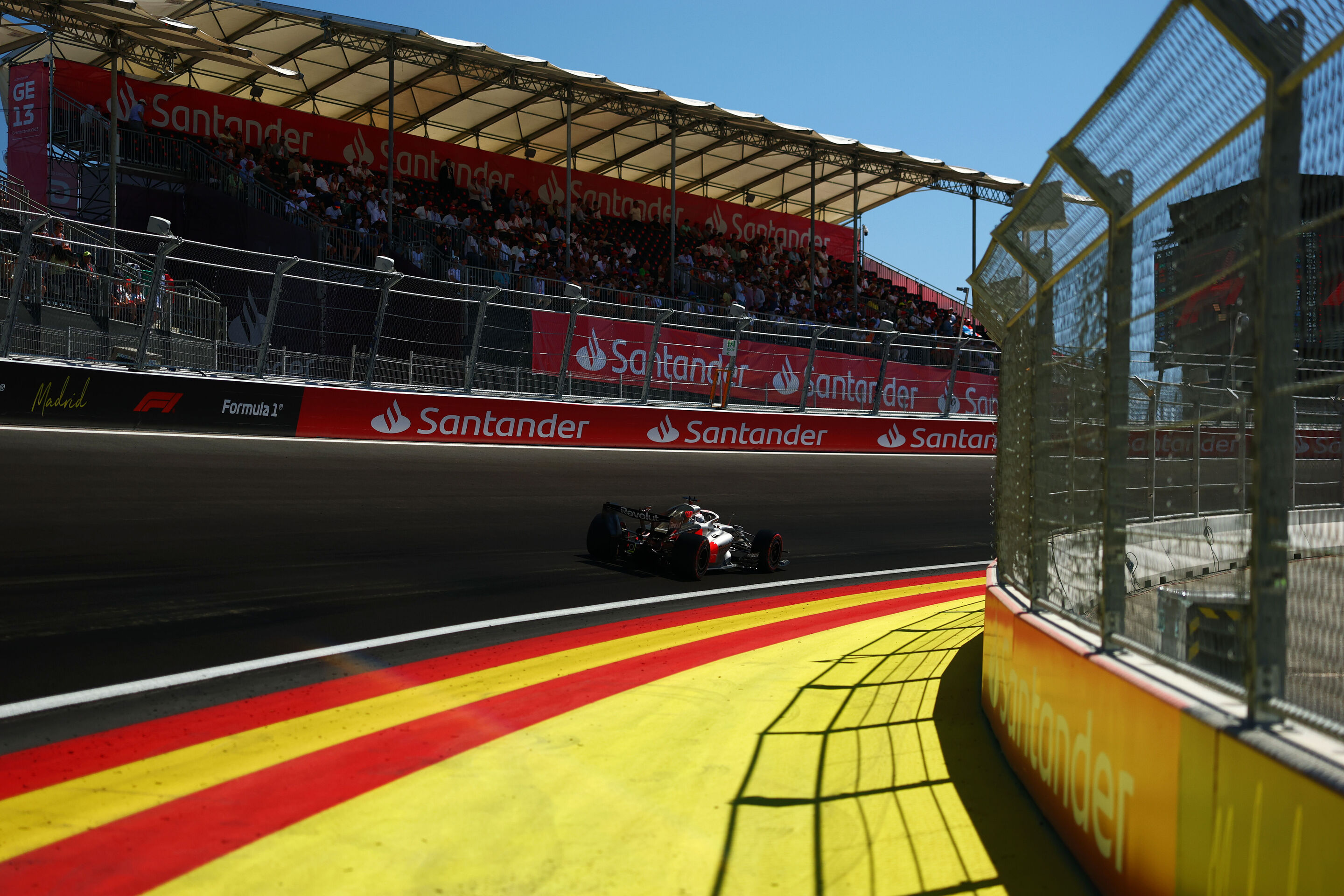 2026 Spanish Grand Prix - Saturday - MADRID, SPAIN - SEPTEMBER 12: Nico Hulkenberg of Germany driving the (27) Audi F1 Team R26 on track during final practice ahead of the F1 Grand Prix of Spain at Madring on September 12, 2026 in Madrid, Spain. (Photo...