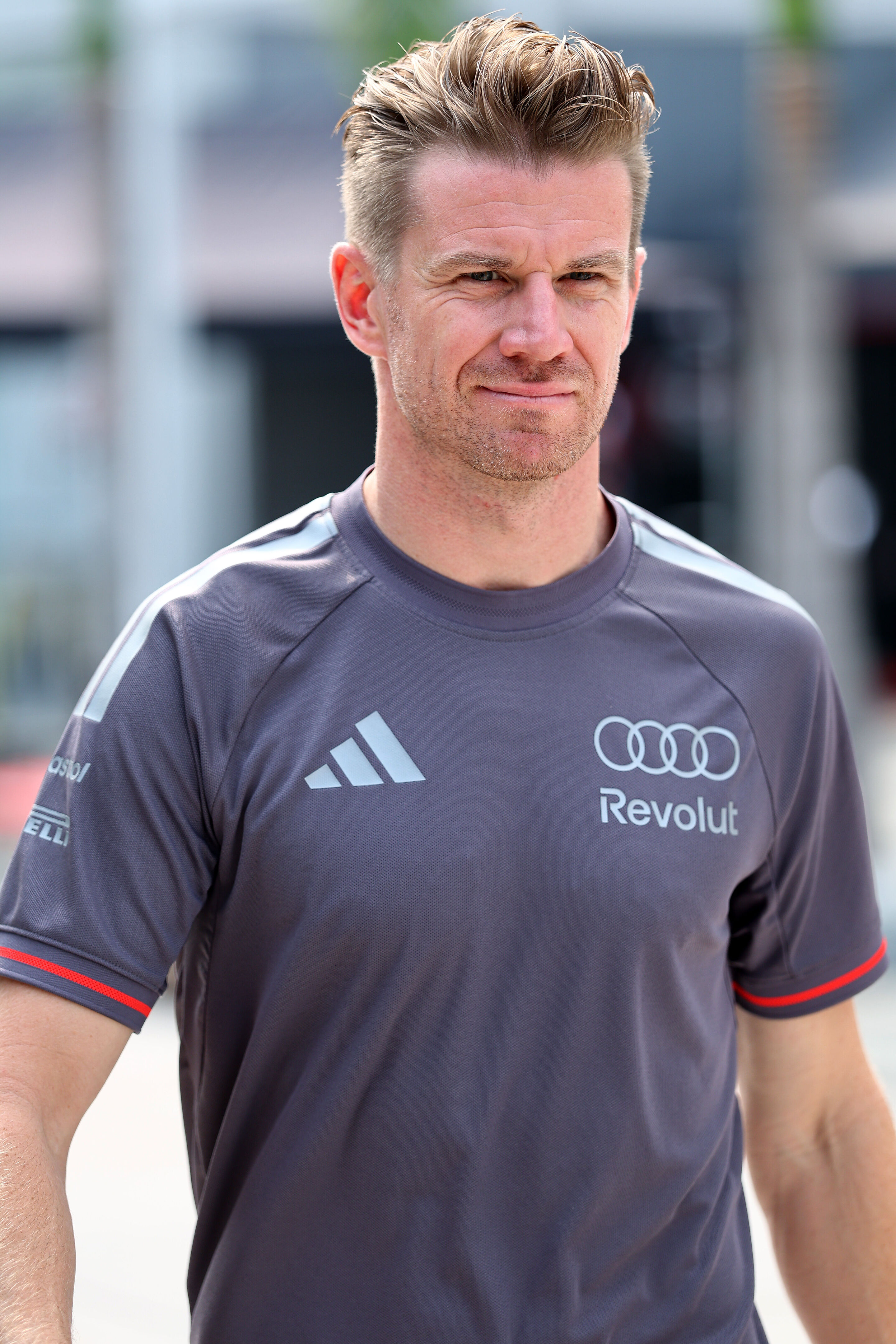 F1 Grand Prix of Bahrain in Malaysia - KUALA LUMPUR, MALAYSIA - OCTOBER 04: Nico Hulkenberg of Germany and Audi F1 Team arrives in the Paddock prior to the F1 Grand Prix of Bahrain in Malaysia at Sepang Circuit on October 04, 2026 in Kuala Lumpur, Malaysia....