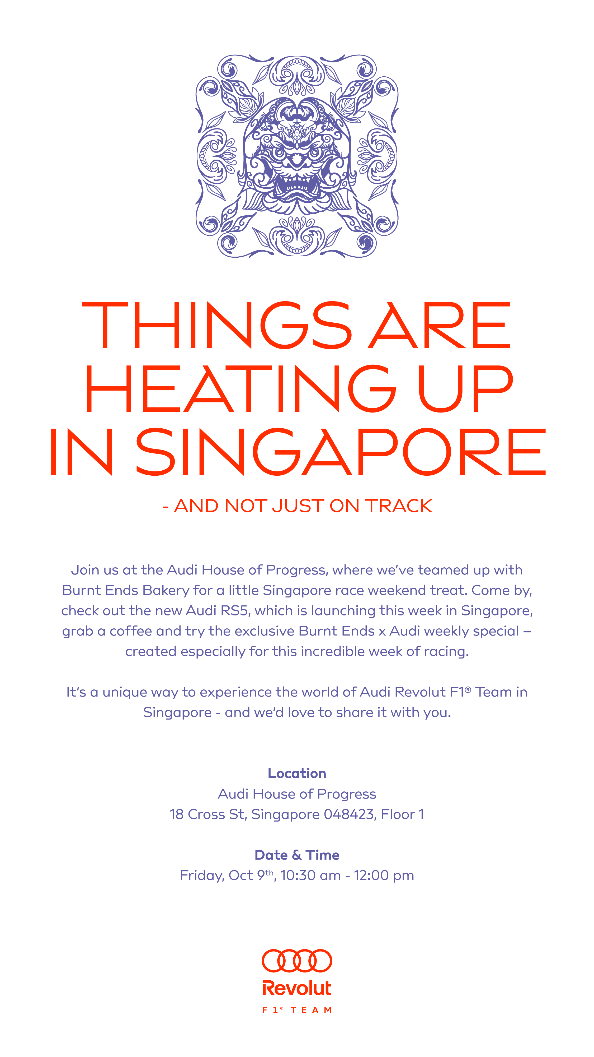 Audi House of Progress - Burnt Ends invitation - Audi House of Progress - Burnt Ends invitation