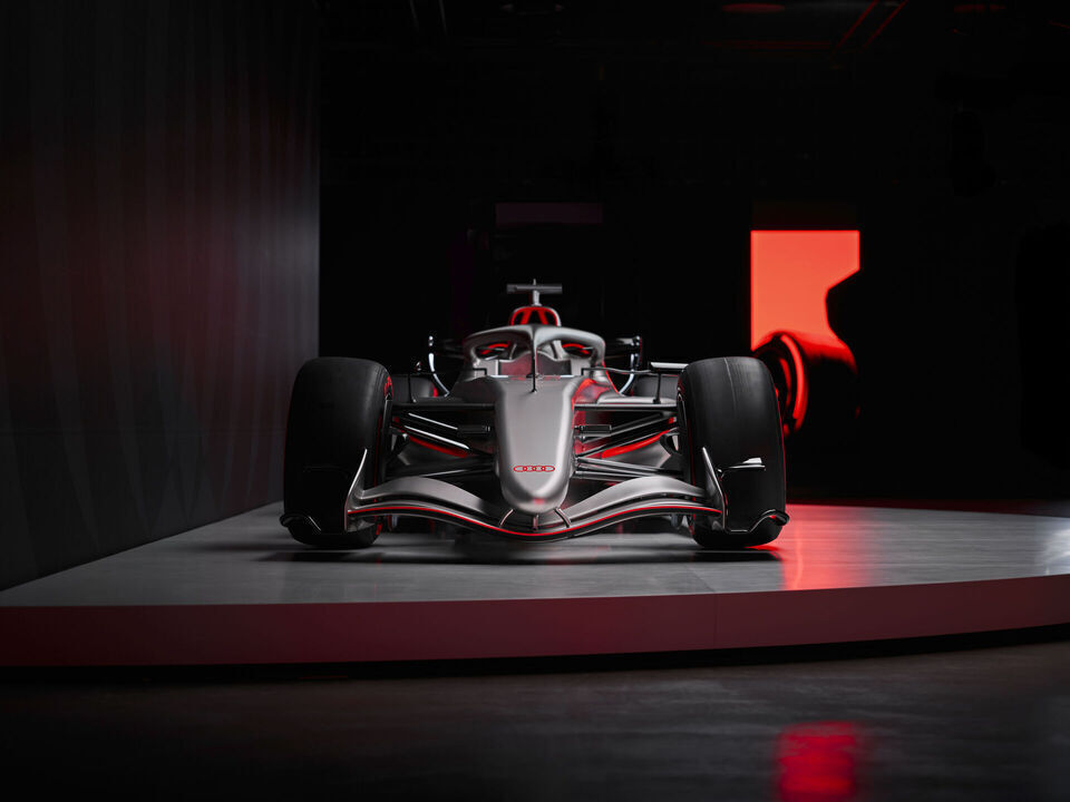 Audi unveils design for Formula 1 - The Audi R26 Concept previews the brand’s identity in the pinnacle of motorsport. Impressions from the reveal event “Audi One” in Munich, November 12, 2025.