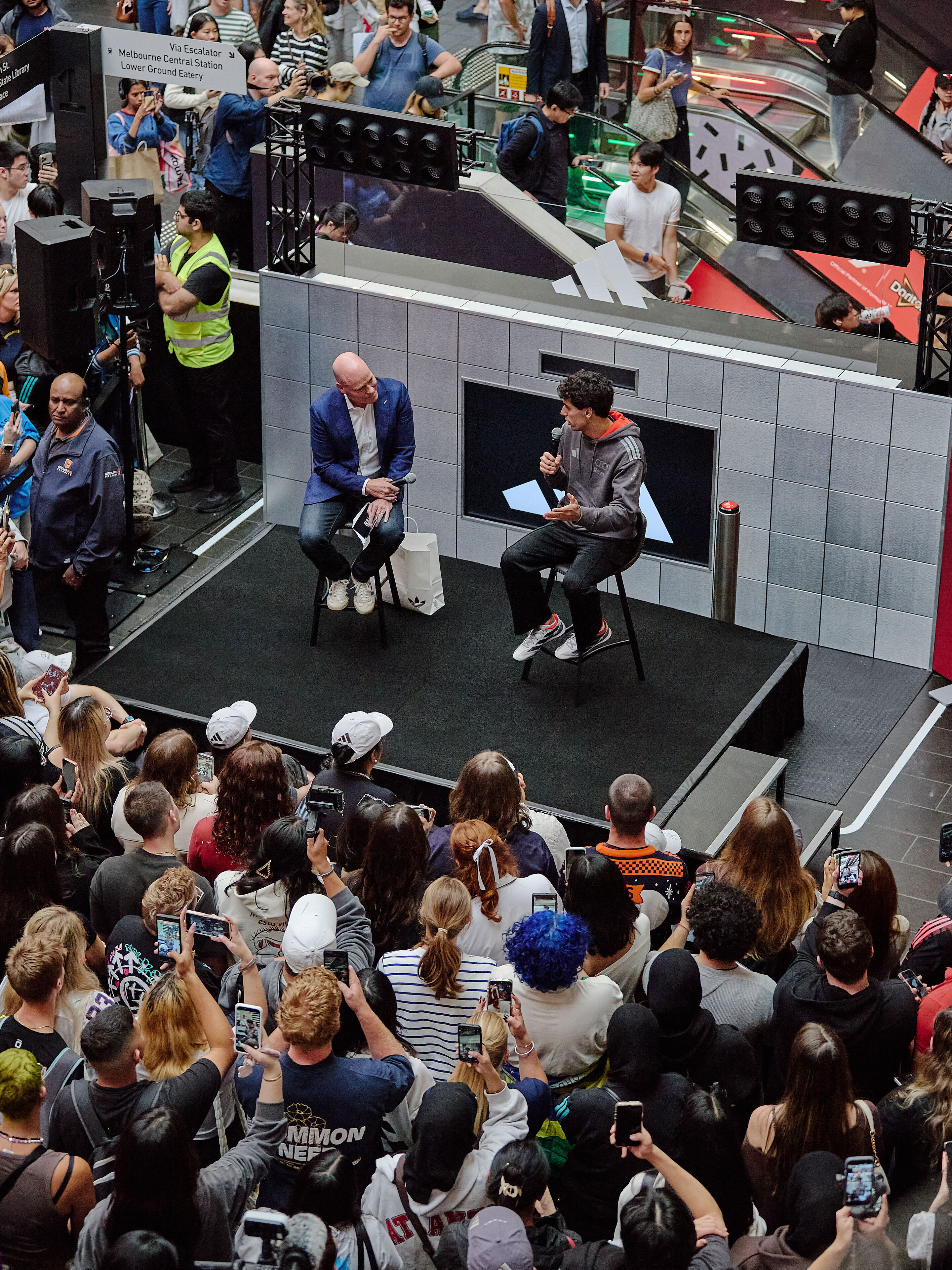 2026 Australian Grand Prix: Off-track activations - Gabriel Bortoleto adidas store appearance