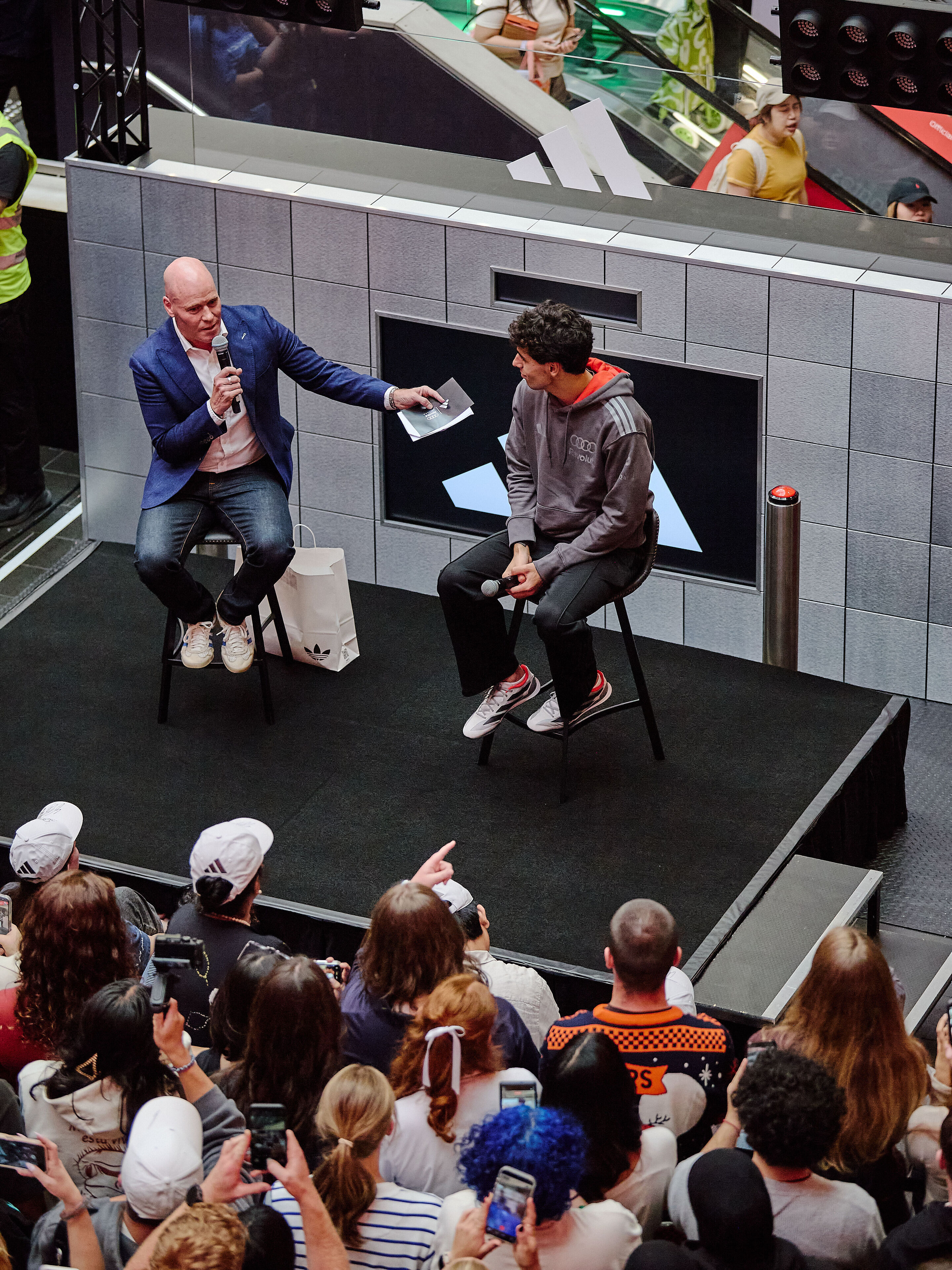 2026 Australian Grand Prix: Off-track activations - Gabriel Bortoleto adidas store appearance