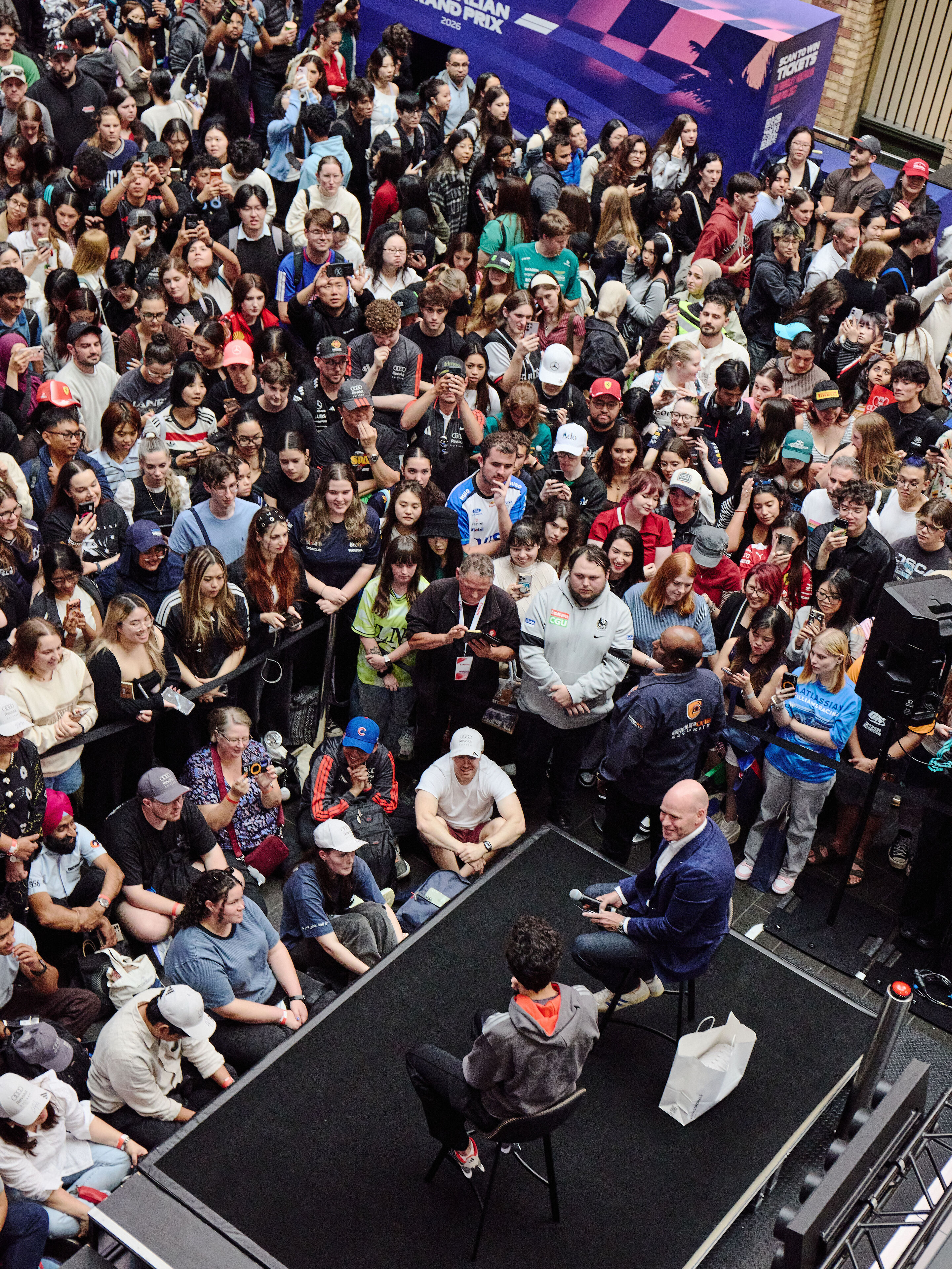 2026 Australian Grand Prix: Off-track activations - Gabriel Bortoleto adidas store appearance