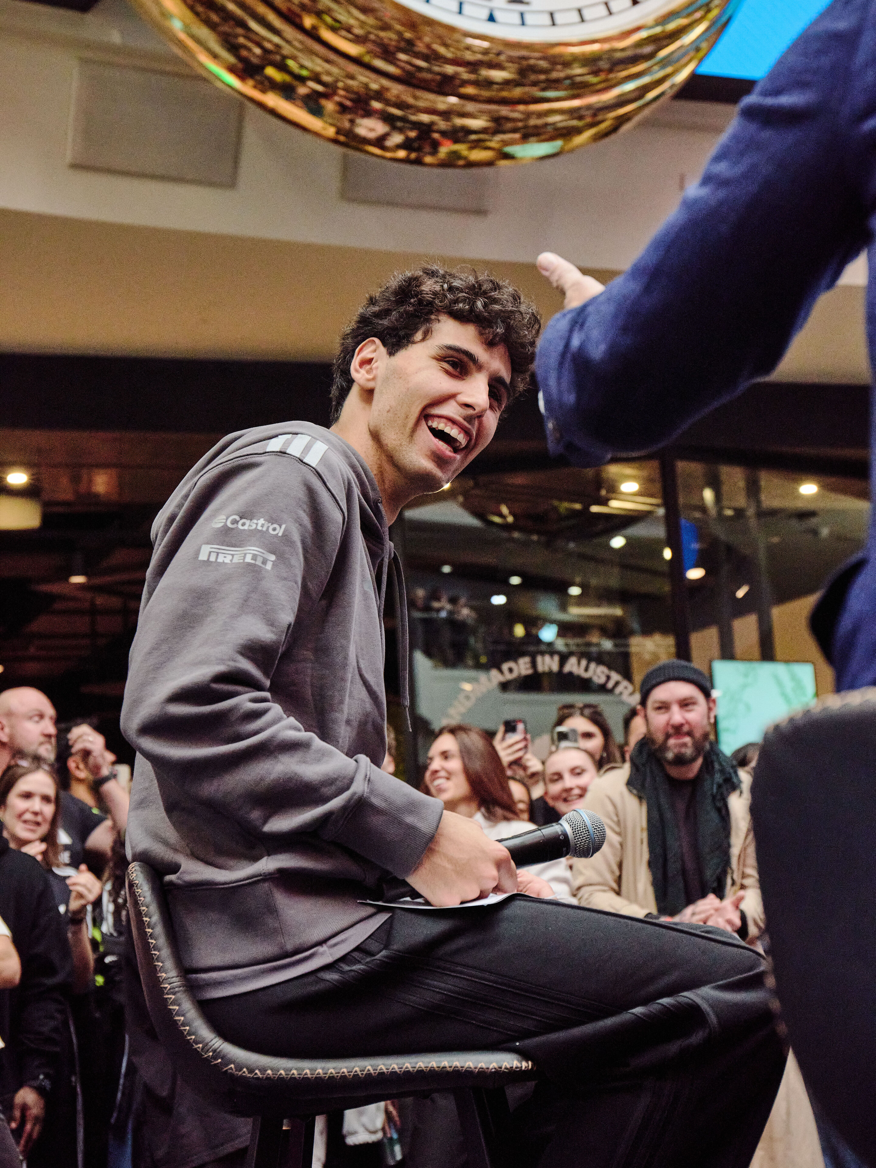 2026 Australian Grand Prix: Off-track activations - Gabriel Bortoleto adidas store appearance