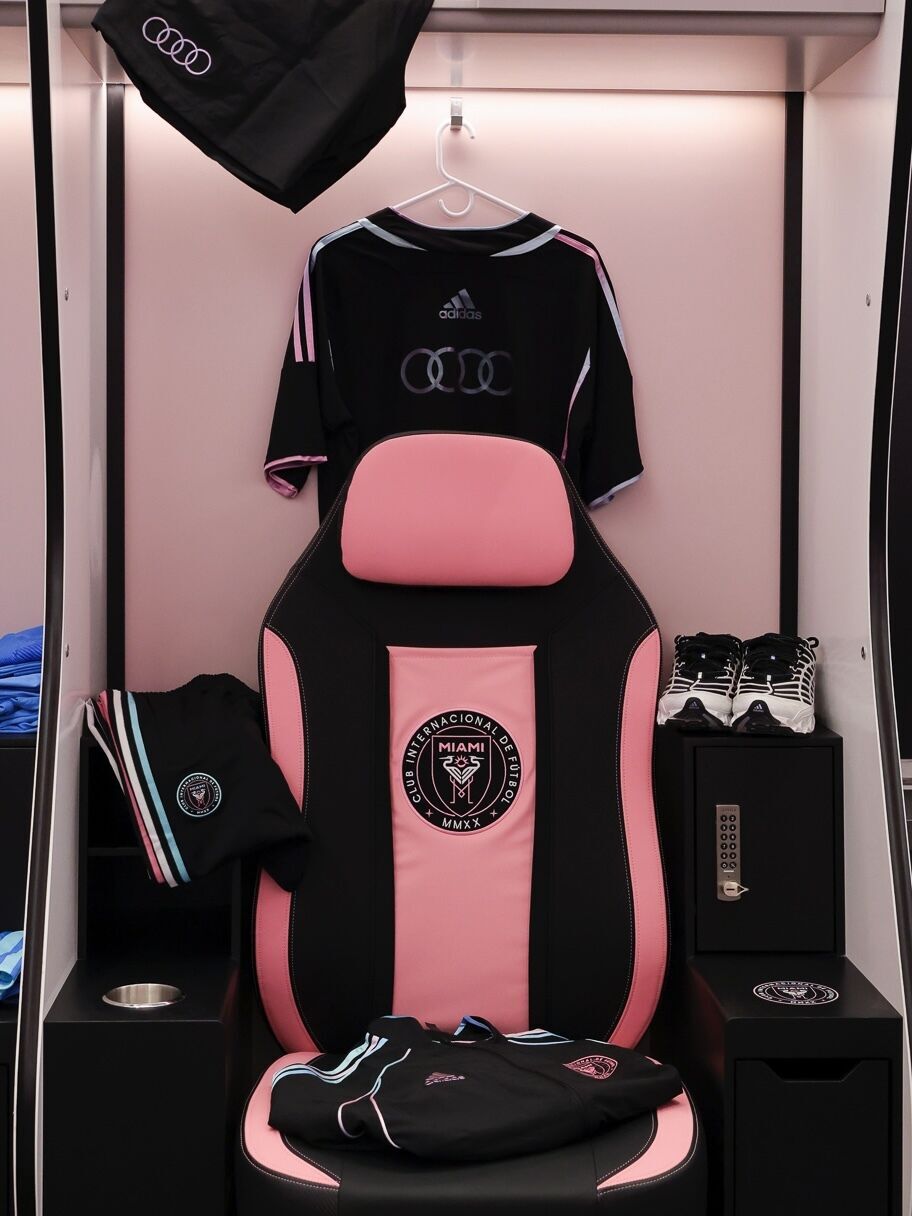 Inter Miami CF players arrive for gameday in limited-edition kit - Inter Miami CF players arrive for gameday in limited-edition kit, celebrating the Audi Revolut F1 Team x adidas Miami Collection