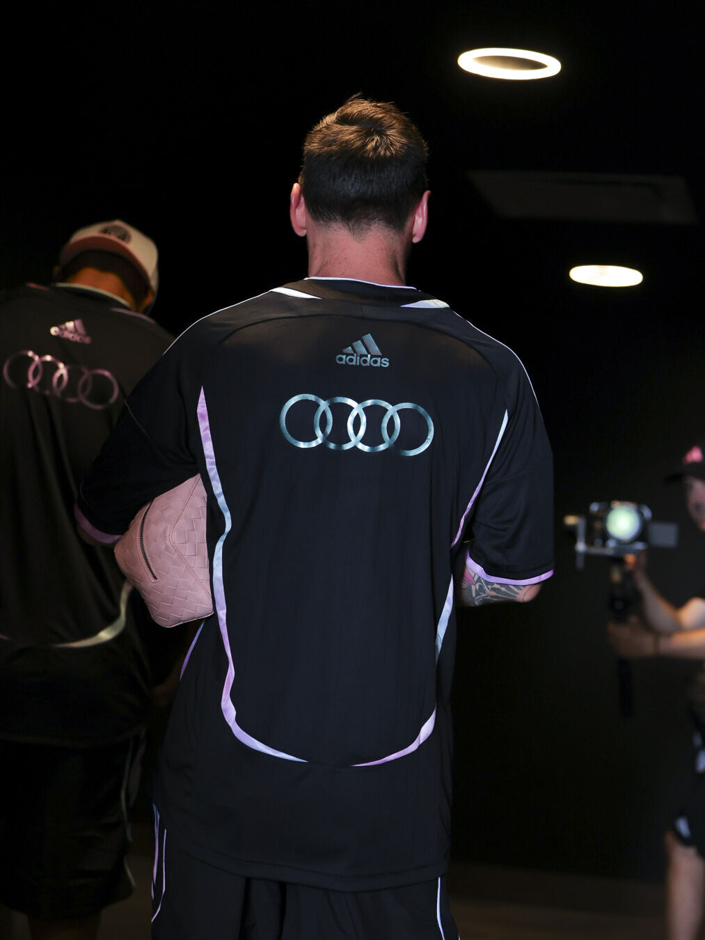 Inter Miami CF players arrive for gameday in limited-edition kit - Inter Miami CF players arrive for gameday in limited-edition kit, celebrating the Audi Revolut F1 Team x adidas Miami Collection