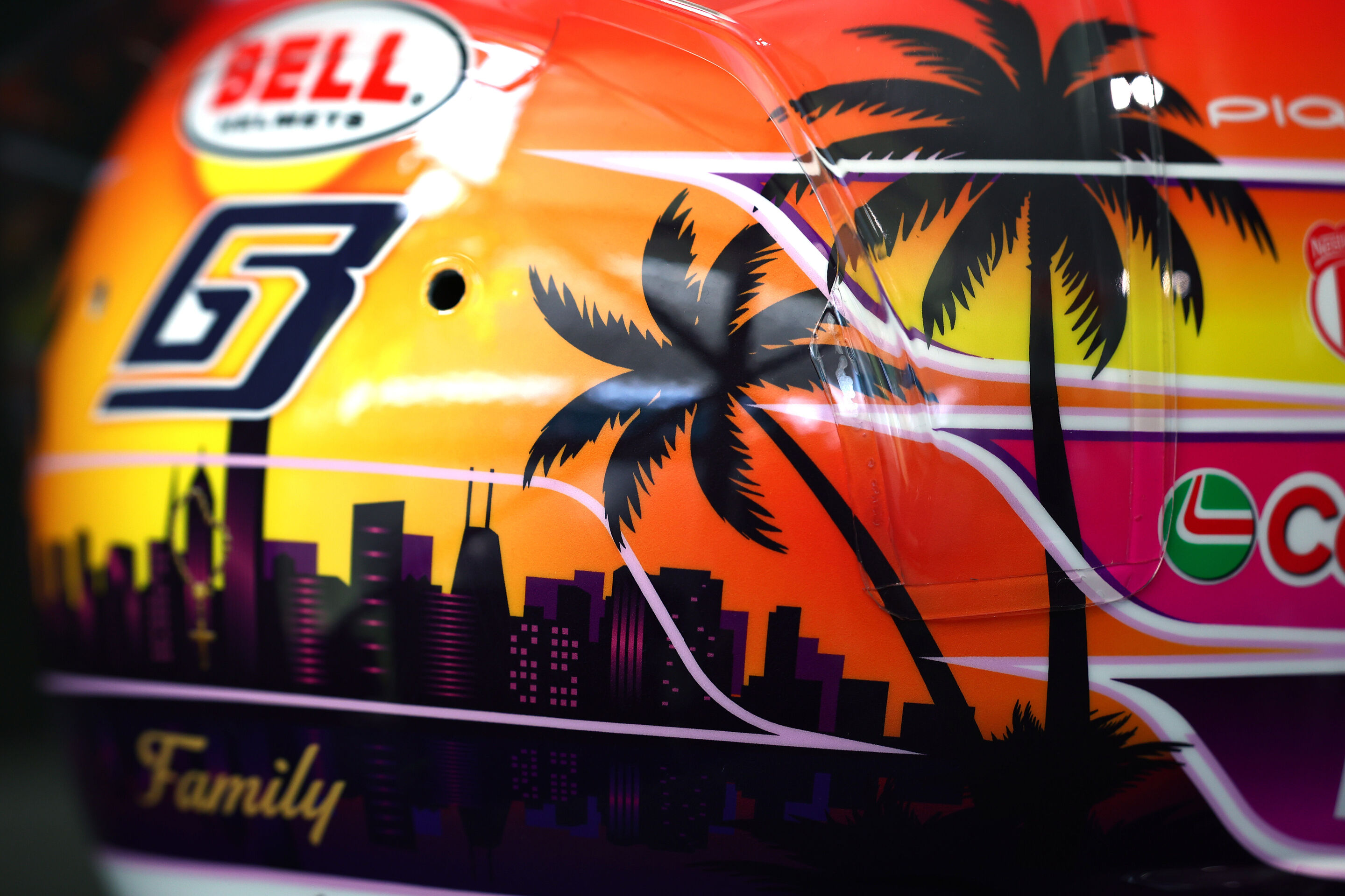2026 Miami Grand Prix - Gabriel Bortoleto special edition helmet - 2026 Miami Grand Prix - Gabriel Bortoleto special edition helmet