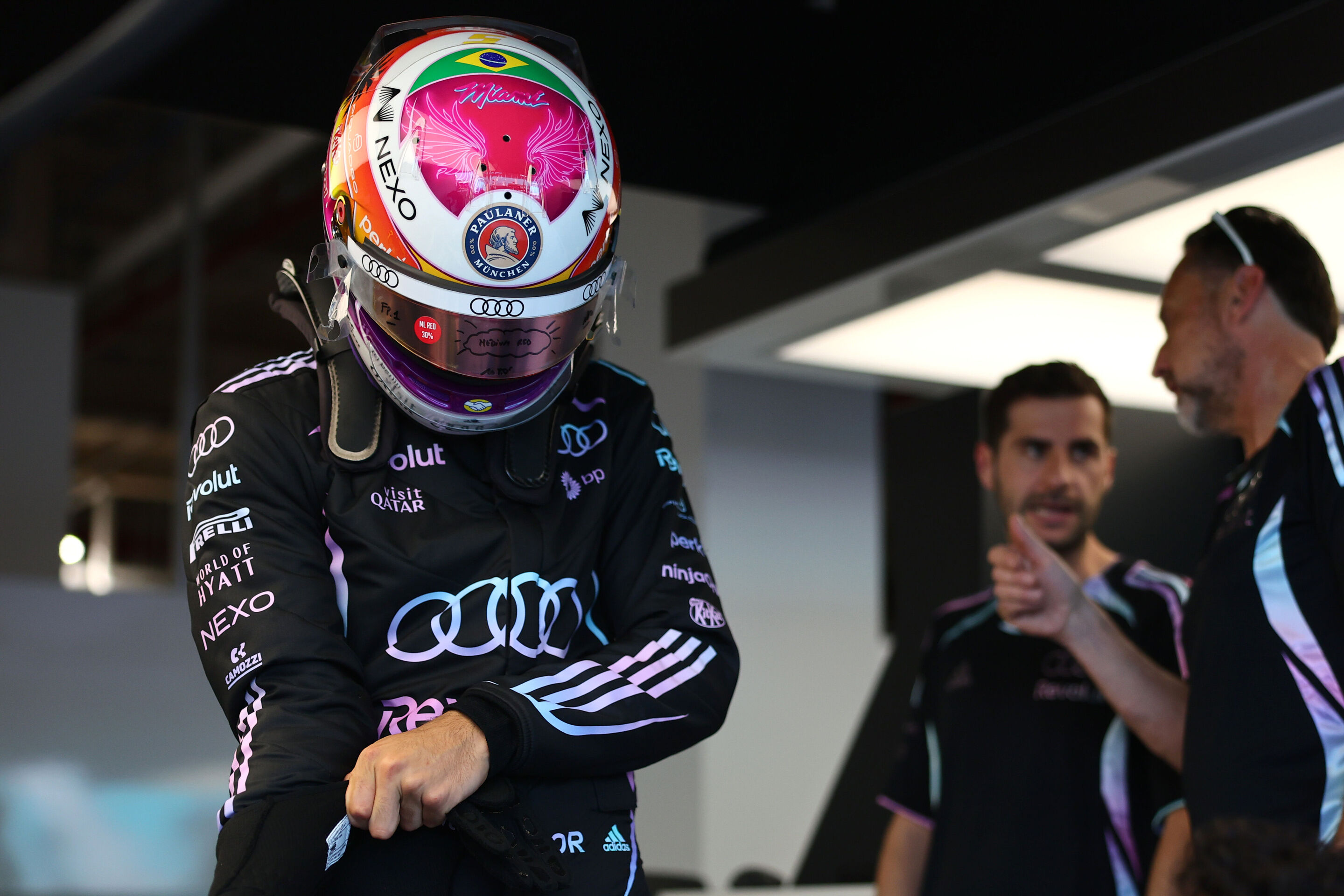 2026 Miami Grand Prix - Gabriel Bortoleto special edition helmet - 2026 Miami Grand Prix - Gabriel Bortoleto special edition helmet