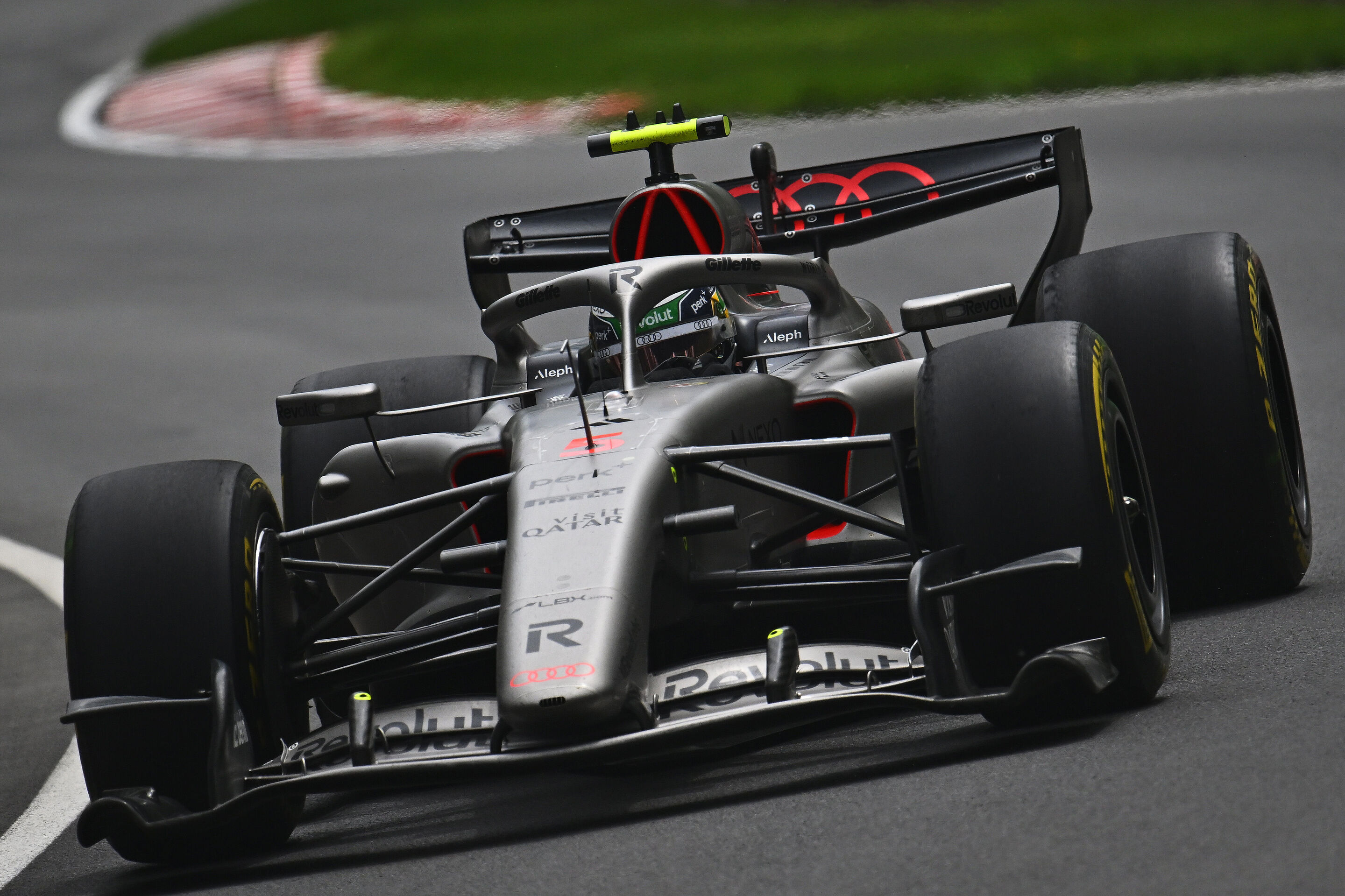 F1 Grand Prix of Canada - Sprint & Qualifying - MONTREAL, QUEBEC - MAY 23: Gabriel Bortoleto of Brazil driving the (5) Audi F1 Team R26 on track during the Sprint ahead of the F1 Grand Prix of Canada at Circuit Gilles-Villeneuve on May 23, 2026 in Montreal,...