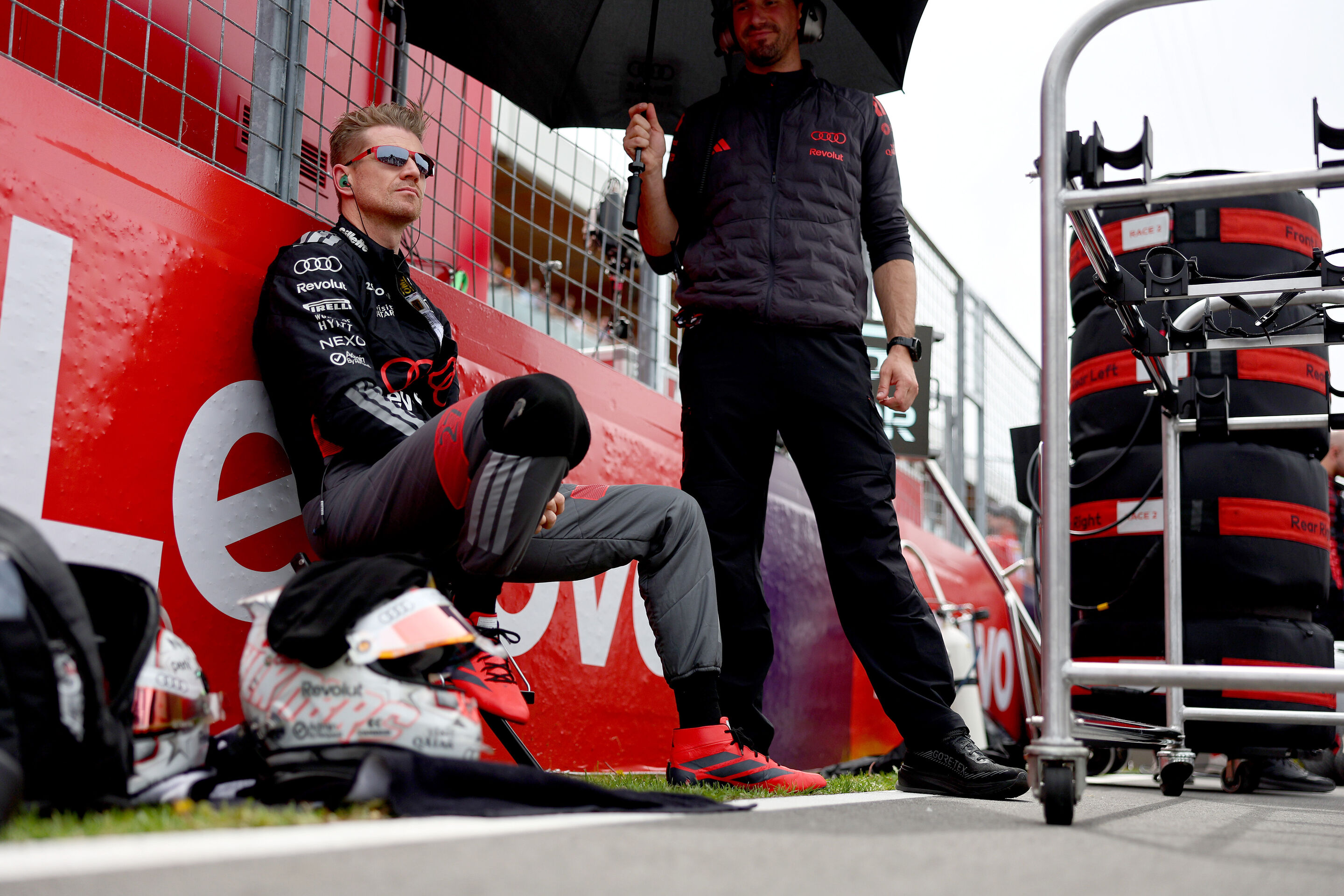 F1 Grand Prix of Canada - Sprint & Qualifying - MONTREAL, QUEBEC - MAY 23: Nico Hulkenberg of Germany and Audi F1 Team on the grid during the Sprint ahead of the F1 Grand Prix of Canada at Circuit Gilles-Villeneuve on May 23, 2026 in Montreal, Quebec....