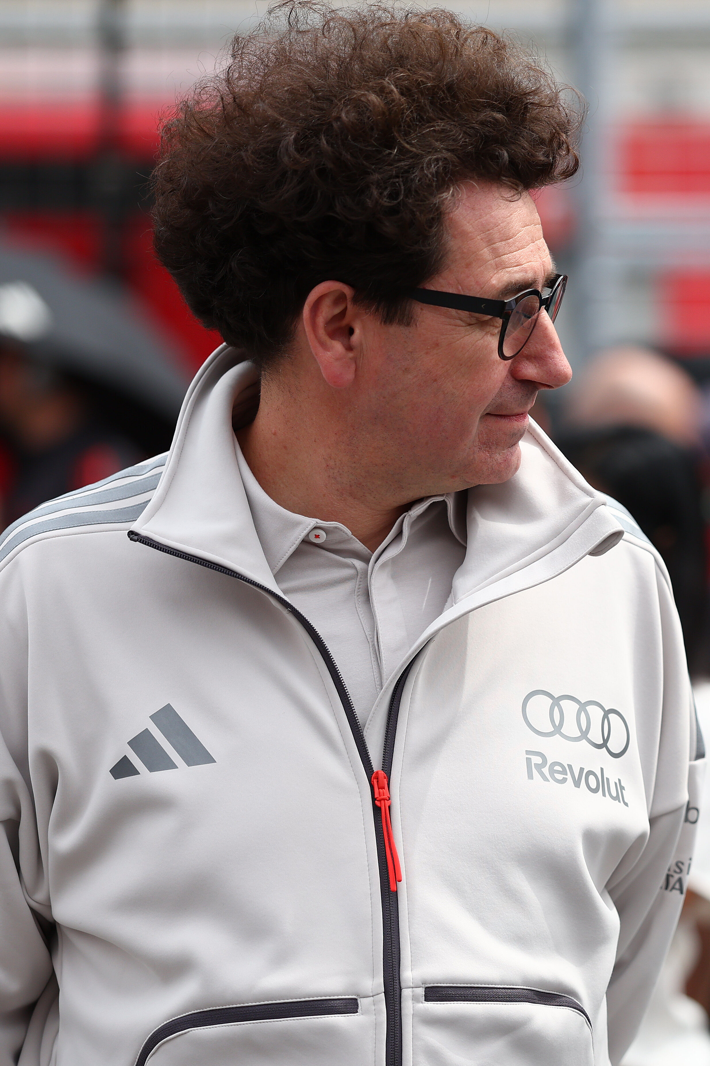 F1 Grand Prix of Canada - Sprint & Qualifying - MONTREAL, QUEBEC - MAY 23: Mattia Binotto, CEO and Team Principal of Audi F1 Team looks on on the grid during the Sprint ahead of the F1 Grand Prix of Canada at Circuit Gilles-Villeneuve on May 23, 2026...