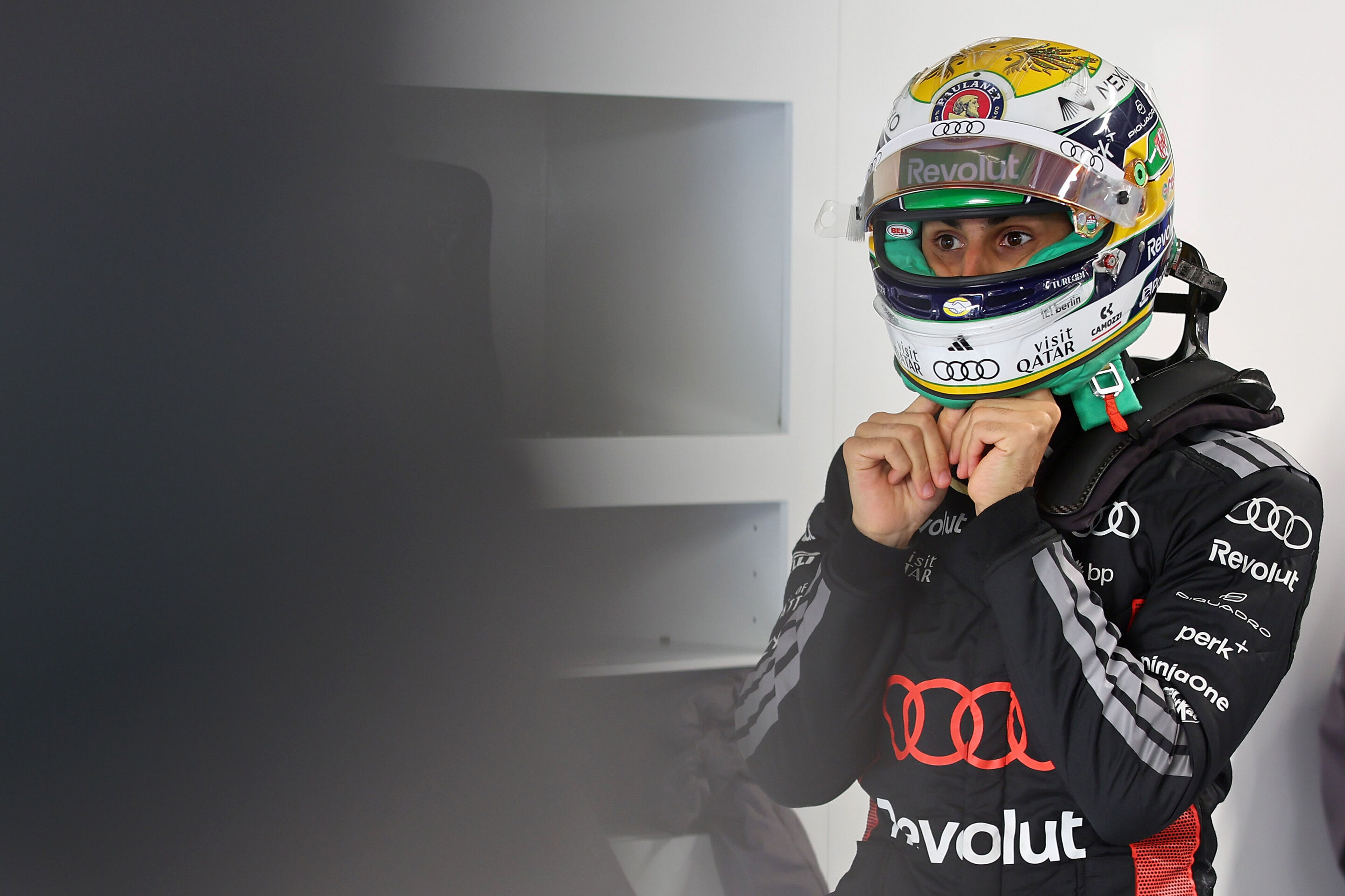 F1 Grand Prix of Canada - MONTREAL, QUEBEC - MAY 24: Gabriel Bortoleto of Brazil and Audi F1 Team prepares to drive in the garage prior to the F1 Grand Prix of Canada at Circuit Gilles-Villeneuve on May 24, 2026 in Montreal, Quebec. (Photo by Andy Hone/LAT...