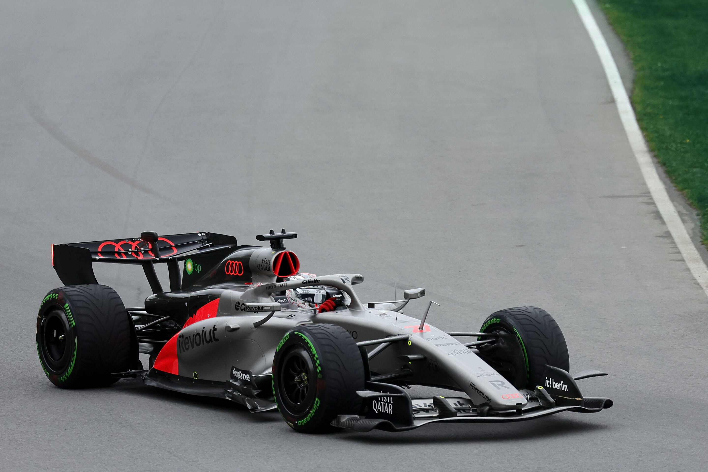 F1 Grand Prix of Canada - MONTREAL, QUEBEC - MAY 24: Nico Hulkenberg of Germany driving the (27) Audi F1 Team R26 on track during the F1 Grand Prix of Canada at Circuit Gilles-Villeneuve on May 24, 2026 in Montreal, Quebec. (Photo by Maya Dehlin Spach/LAT...