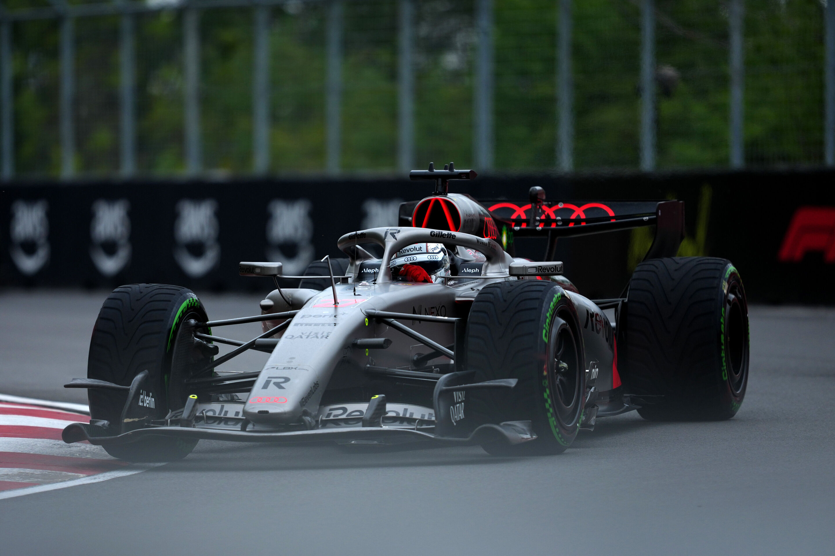 F1 Grand Prix of Canada - MONTREAL, QUEBEC - MAY 24: Nico Hulkenberg of Germany driving the (27) Audi F1 Team R26 on track during the F1 Grand Prix of Canada at Circuit Gilles-Villeneuve on May 24, 2026 in Montreal, Quebec. (Photo by Sona Maleterova/Getty...