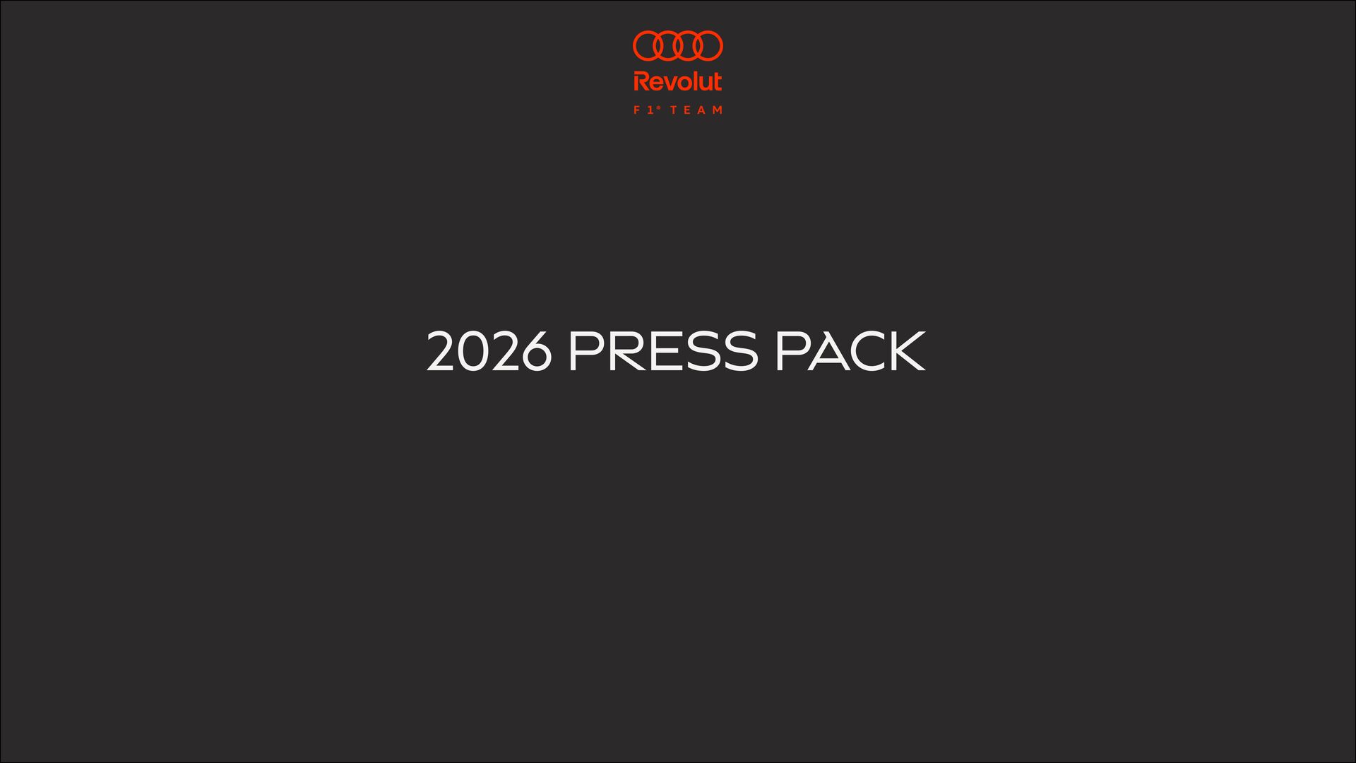 2026 Audi Revolut F1 Team Press Pack